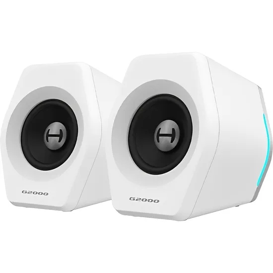Caixa de Som Gamer Edifier G2000 RGB Bluetooth - Branco