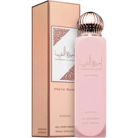 Spray Corporal/Capilar Asdaaf Ameerat Al Arab Prive Rose Feminino - 150ML