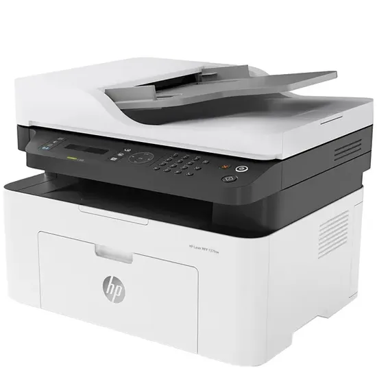 Impressora Multifuncional HP Laser MFP 137FNW 4 Em 1 com Wi-Fi 220 - 240 V ~ 50/60 Hz - Branca/Cinza