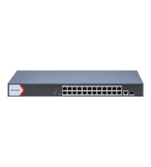 Hub de Switch Hikvision 24 Portas Gigabit PoE 370W SFP DS-3E1526P-Ei