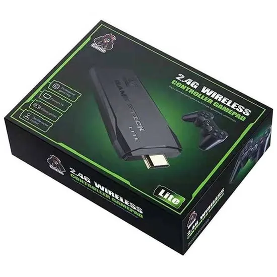 Controle de Jogo Game Stick Lite 4K 2.4G Sem Fio