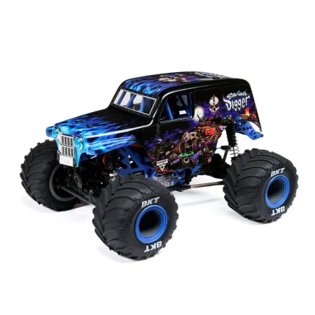 Carro Losi 1/18 Mini LMT Son Uva Digger 2S 4WD RTR Azul LOS01026T2
