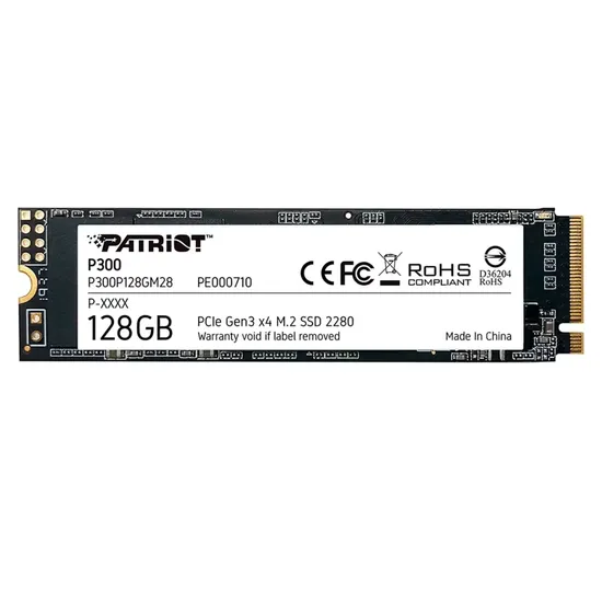 Disco de Estado Sólido M.2 Patriot P300 128GB Nvme PCI-Exp Gen 3 - P300P128GM28