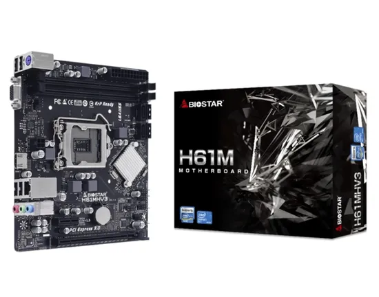Placa-mãe Biostar H61MHV3, LGA1155, DDR3, Chipset Intel H61, Micro ATX