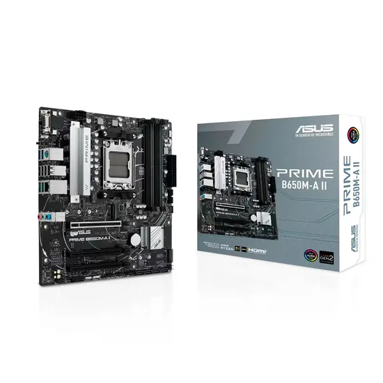 Placa-mãe Asus Prime B650M-A II DDR5 Socket AM5 Chipset AMD B650 Micro ATX