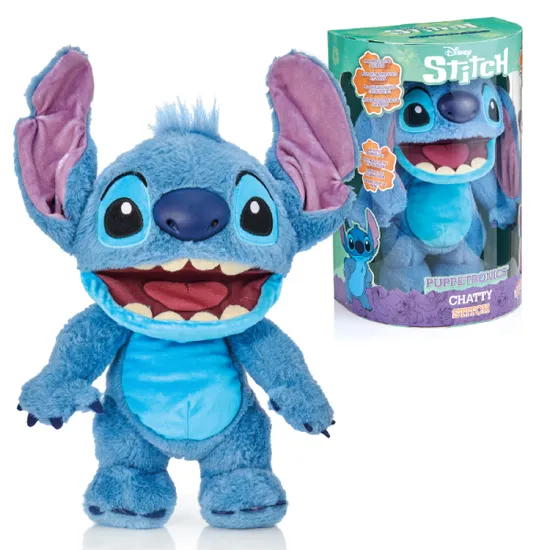 Pelúcia Animatrônica Stitch Falante Disney
