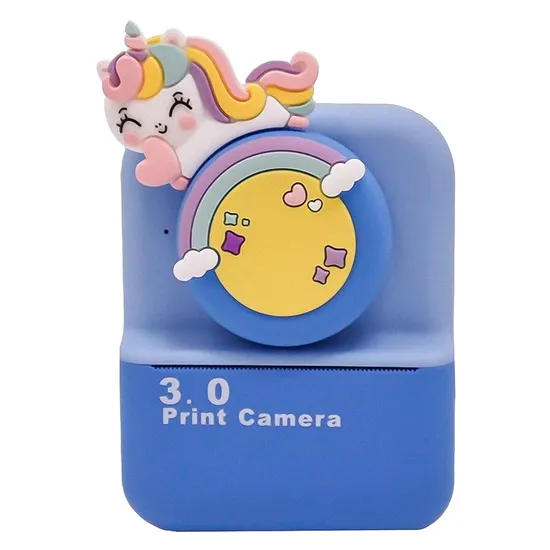 Câmera Digital Infantil com Impressão Térmica Satellite A-DV935 Tela 2" - Azul