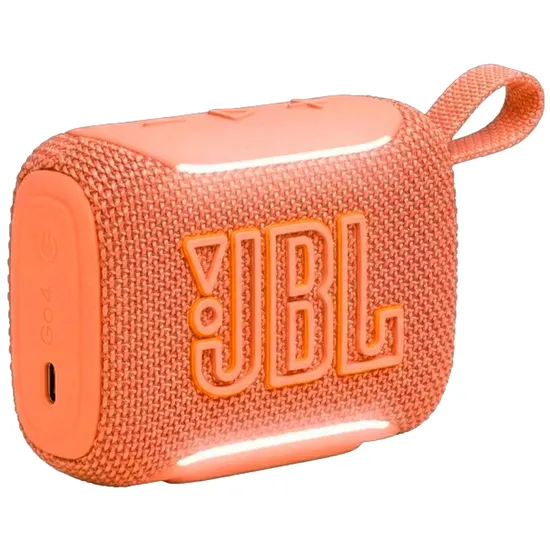 Caixa de Som JBL Go 5 - Bluetooth - 5W - À Prova D'Água - Laranja