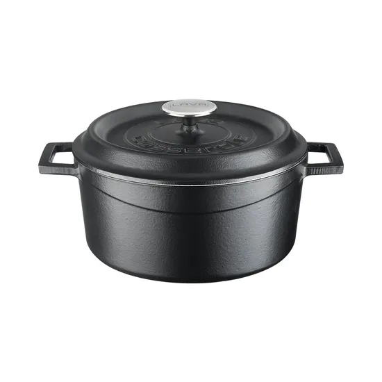 Panela de Ferro Fundido Lava LVYTC20EDTK2MATBL 2.82L 20 CM Preto