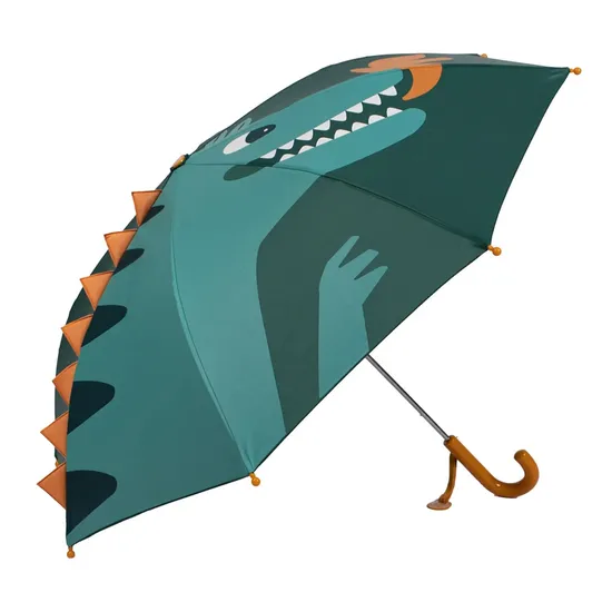 Guarda-chuva infantil dinossauro verde