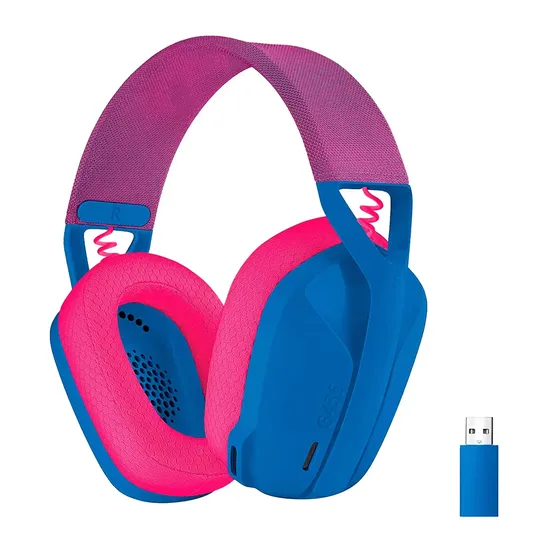 Fone de Ouvido Gamer Logitech G435 981-001061 Sem Fio - Azul