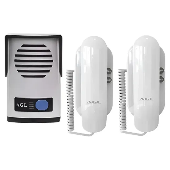 Porteiro Eletrônico - Interfone Agl P10-s - 2 Monofones