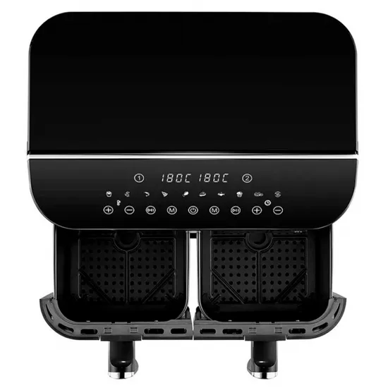 Fritadeira Elétrica Air Fryer Multilaser GO219USA 110 Preta 110V 8L 1800W