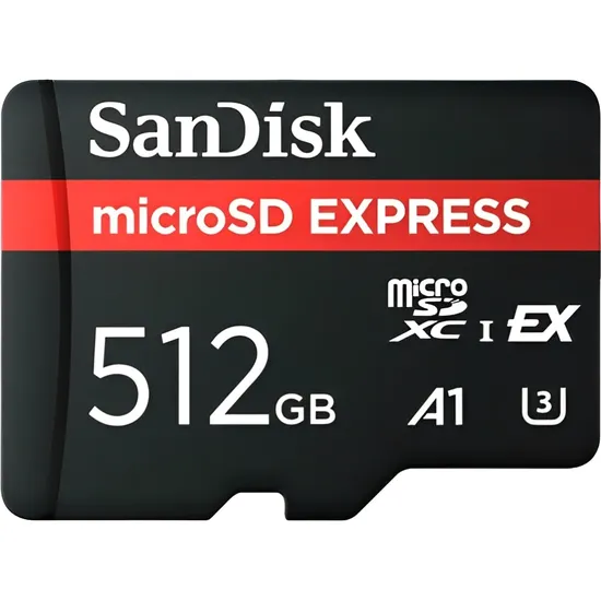 Cartão de Memória Micro SD Sandisk Express 880-650 MB/s U3 A1 512 GB (SDSQXFN-512G-GN4NN)
