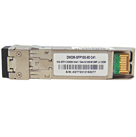 Kit M. F SFP+ 10G 80KM DWDM-SFP10G 1544.53 C41 com Cisco Mux Demux