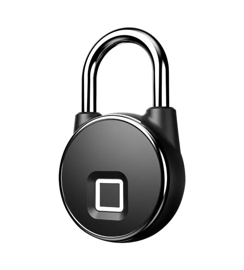 Cadeado Digital Biométrico S502 BT Tuya Ble Preto