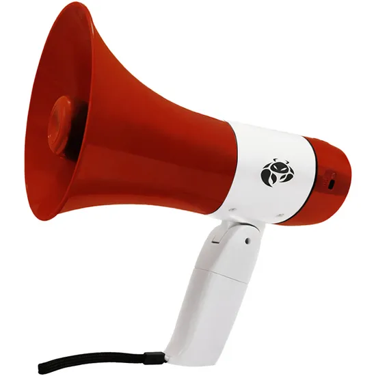 Megafone Krab KBMER15 - USB/TF/Bluetooth - 20W - com Gravador de Áudio - Vermelho
