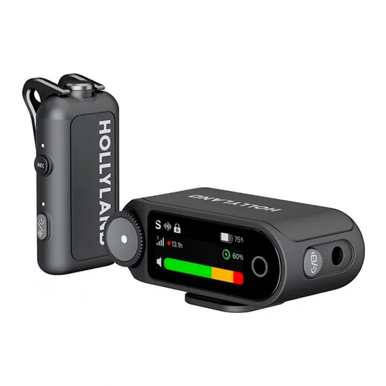Microfone Hollyland Lark Max 2 Solo Cinza Espacial