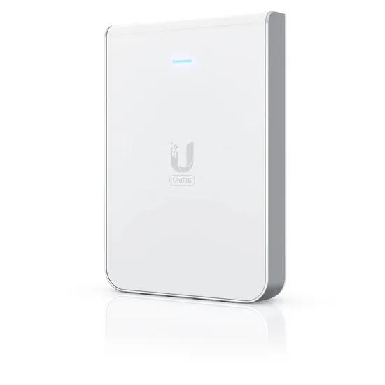 Ponto de Acesso Ubiquiti U6-IW UniFi AC WiFi 6 4x4 MIMO 2,4/5,0 GHz PoE 300+ Clientes