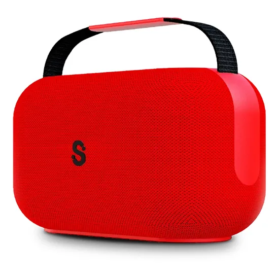Caixa de Som Smartfy CS03R Xtreme 60 Watts com Bluetooth/USB/Auxiliar/Micro SD - Vermelho