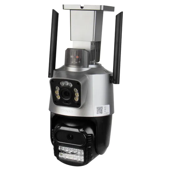 Câmera de Segurança IP Satellite A-CAM009D - 3.6MM + 6MM - 4MP - Wi-Fi - 2 Antenas - Cinza