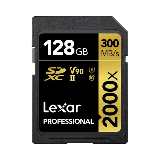 Cartão de Memória SD Lexar 128GB 300-260MB Gold Series
