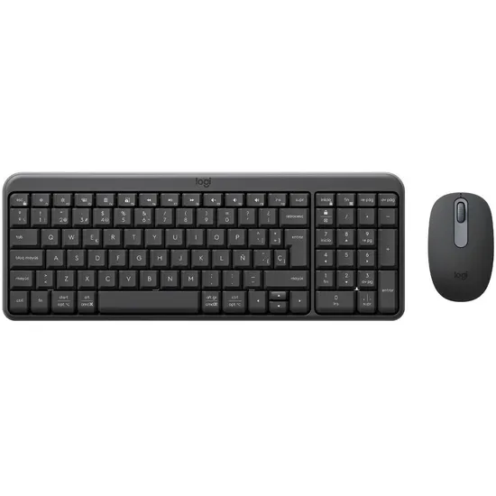 Kit Teclado + Mouse Sem Fio Logitech MK250 - Grafite (920-013513)