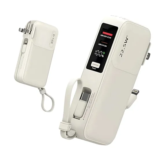 Bateria Auxiliar G-Tide TRAVELER-1 - 10000MAH - Bege