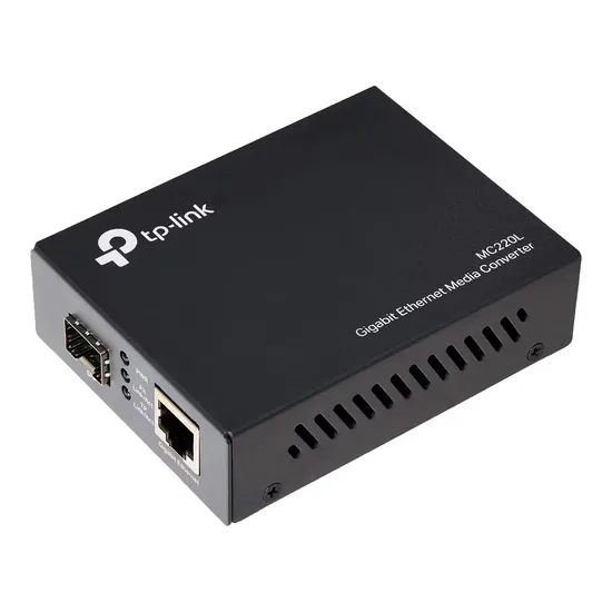Conversor de Mídia TP-Link MC220L Gigabit - Cinza