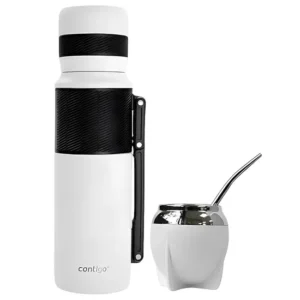 Kit Térmico Contigo - Branco 1.18L + Cuia + Bomba
