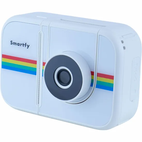 Câmera Instantânea Smartfy KIDS02W - com Impressora Térmica - Tela 2.4" - Recarregável - Branca