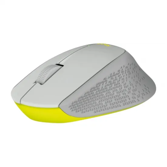 Mouse Logitech M280 Sem Fio Cinza/Amarelo