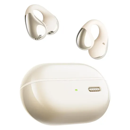 Fone de Ouvido Soundpeats Pearlclip Pro Sem Fio - Bege