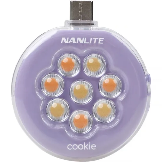 Lavador Redondo LED Nanlite Cookie USB-C