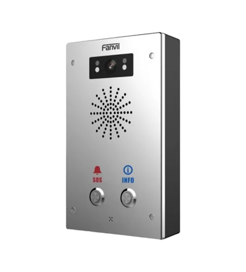 Interfone IP Fanvil I16S-02P 2 Linhas SIP PoE Intercomunicador