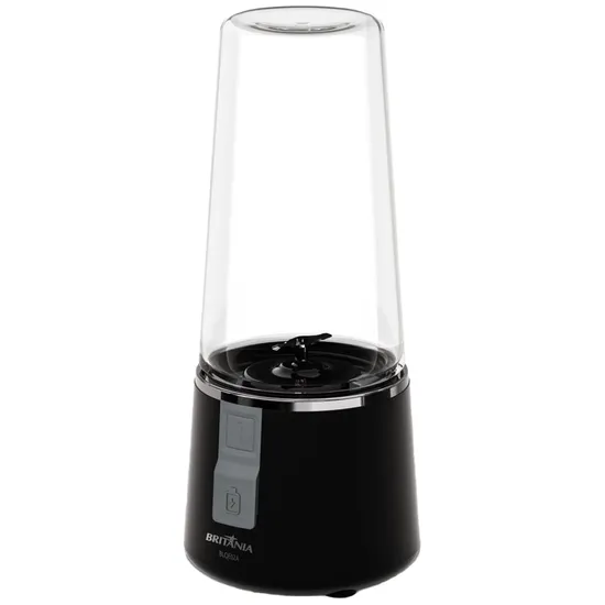 Liquidificador Portátil Britânia BLQE02A - 50W - 300ML - Recarregável - Preto