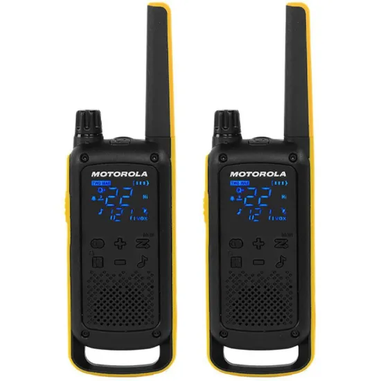 Rádio Comunicador Motorola T-470 35 Milhões Canais 56KM Preto/Amarelo