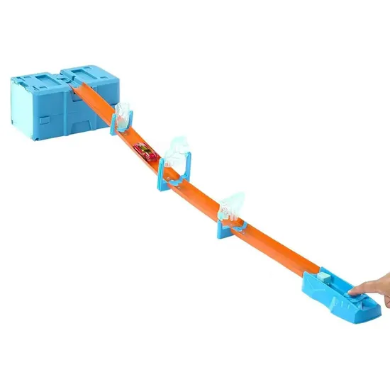 Pista Hot Wheels Caixa de Acrobacias Partida