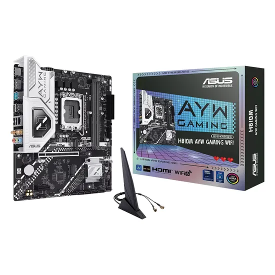 Placa-mãe Asus H810M Ayw Gaming Wifi DDR5 Socket LGA 1851 Chipset H810 Micro-ATX