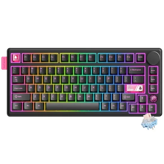 Teclado Onikuma MT706 Mecânico com Cabo US-C RGB Preto