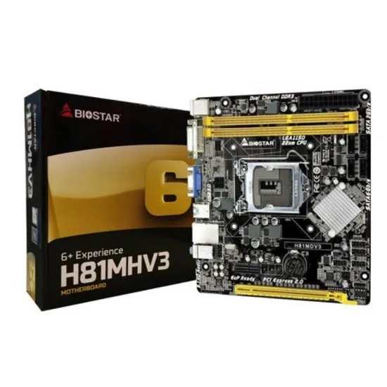 Placa-Mãe Biostar H81MHV3 Intel LGA 1150 Micro ATX