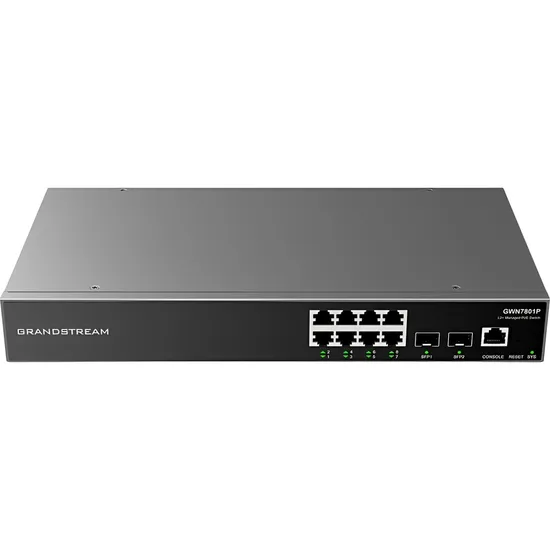 Switch Ethernet Grandstream GWN7801P 8P Gigabit Poe+