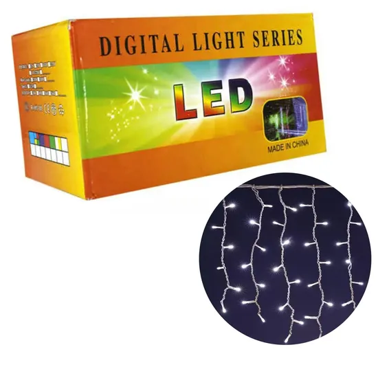 Cordão de Luzes Pisca-pisca Cascadeira 400 LEDs 8M 220V Branco