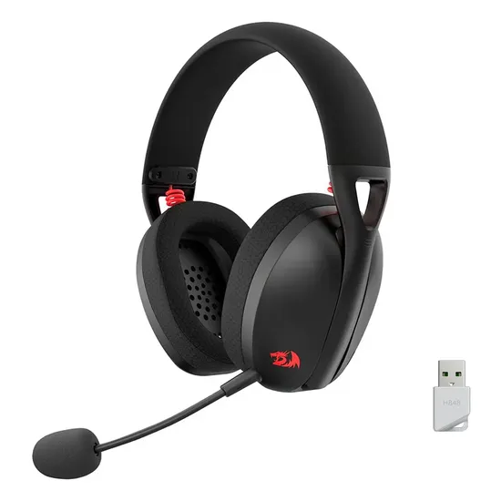 Fone de Ouvido Gamer Redragon Ire Pro H848 Sem Fio - Preto