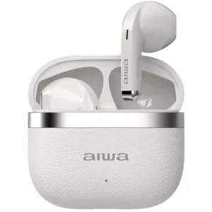 Fone De Ouvido Sem Fio Aiwa AWTWSG31 - Branco/Prata
