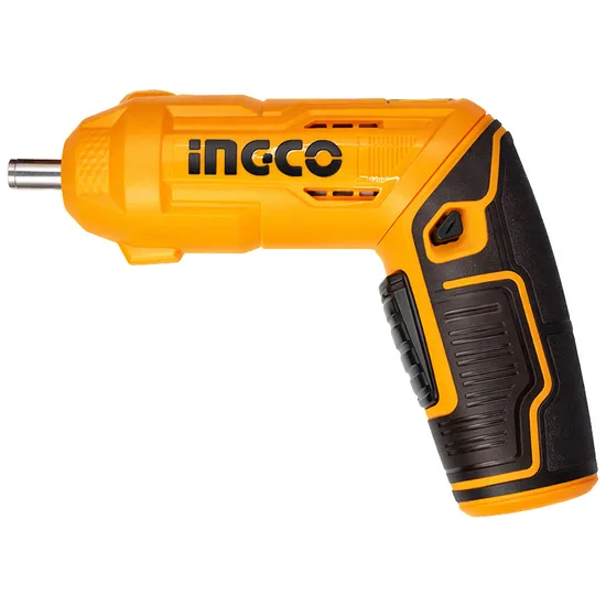 Kit Parafusadeira Ingco CSDLI0442 - 240RPM - Recarregável - Preto e Laranja