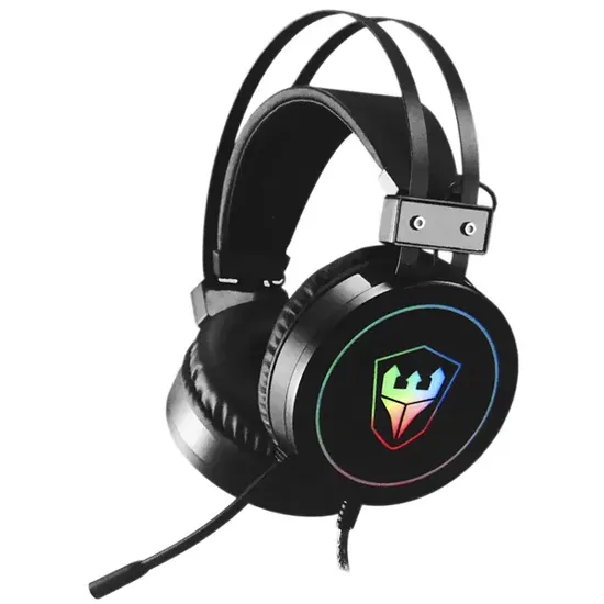 Headset Gamer Satellite AE-358 7.1 com USB para PC - Preto