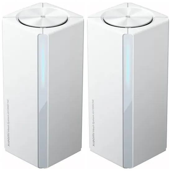 Roteador Wireless Xiaomi Mesh System AX3000 Ne (2 Peças) RD28 Banda Dupla 2402 + 574 MBPS (Wi-Fi 6)