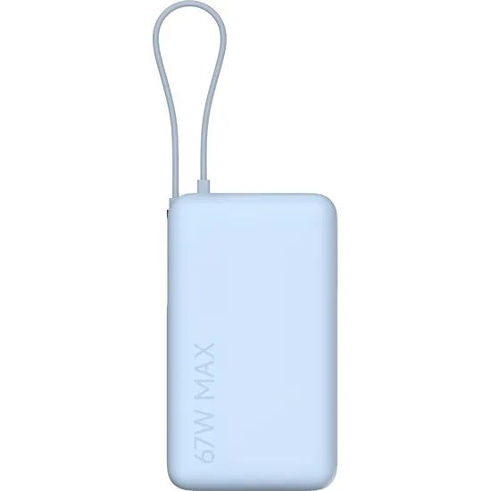 Carregador Portátil Xiaomi com Cabo 10.000 mAh 67 W - Azul Gelo (BHR08Z2GL)