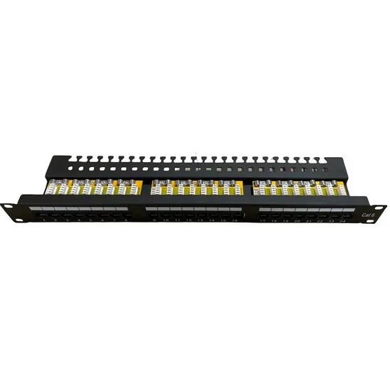 Painel de Emenda Categoria 6 com 24 Portas RJ45 Modelo JZ-2008-3